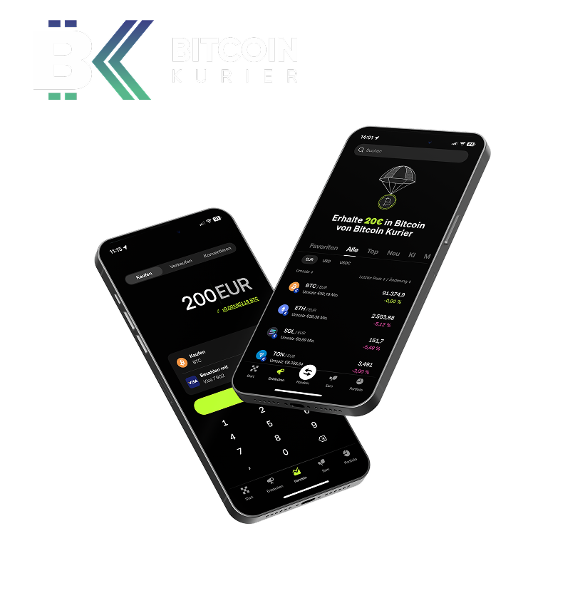 Bitcoin Kurier – Erhalte 20 € in Bitcoin